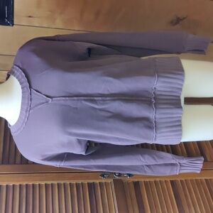 Evereve Maeve Rib Trim Sweatshirt